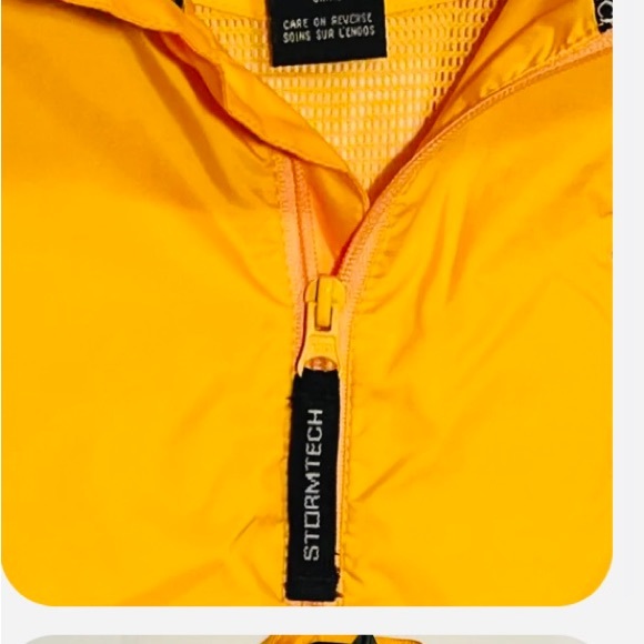 StormTech Performance Jacket Rare Yellow Size Large - Picture 3 of 5
